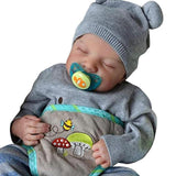 19 Inch Reborn Baby Doll Silicone Full Body Toddler Dolls Toy Rebirth Lifelike Boys And Girls Cute Newborn Toy Gift
