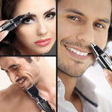 Kemei rechargeable electric all in one hair trimmer for men grooming kit beard trimer facial eyebrow trimmer nose ear shaver