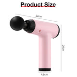 Mini Massage Gun Deep Muscle Vibration Relief Pain Relax Fitness Equipment Noise Reduction Design 4 Massage Heads Massager X104T