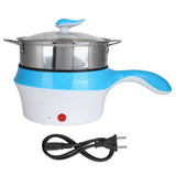 1.8L Multifunction Electric Cooker Low Power Non Stick Mini Hot Pot with Food Steamer 220V Kitchen Cooking Tools