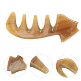 Ox Horn Hair Comb Wide Toothed Comb Hair Care Tool Scraping Tool