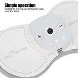 Mini Electric Neck Stickers Pain Relief Shoulder Body Cervical Spine Massage Stimulator 7 Levels Massage Strength