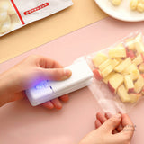 Mini Handheld Heat Sealer Food Snack Plastic Storage Bag Portable Sealer USB Charging Packing Bag Heat Sealing Vacuum Machine