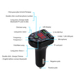 New LED FM Transmitter Bluetooth-compatible 5.0 Car kit Dual USB Car Charger 3.1A 1A 2 USB MP3 Music Player support TF/U Disk