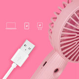 Portable Handheld Fan with Rechargeable Battery Operated for Girls Women Kids Outdoor Travelling for Office Fan