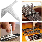 Guitar Repairing Cleaning Tools Set Stringed Instrument Fretboard Maintenance Tools Bag for Electric Acoustic Guitar Ukulele