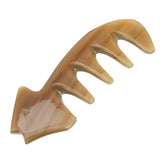 Ox Horn Hair Comb Wide Toothed Comb Hair Care Tool Scraping Tool