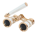 3X25 Glasses Binoculars Telescope Vintage Opera Theater Gift Women Coated Lens Metal Fashion With Handle Multifunction Portable