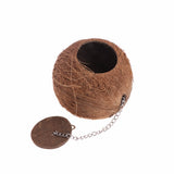 Bird Parrot Nest Natural Coconut Shell Hanging Chain Cage Toys Swing House Finch Sparrows Birds Nest Supplies