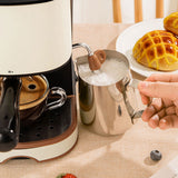 Espresso Machine Home Automatic Small Stainless Steel Steam Pressure Milk Froth Coffee Maker