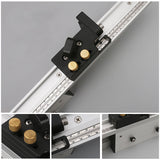 Miter Gauge Strengthen Aluminium Profile Fence W/ Track Stop Table Saw Router Angle Miter Gauge Saw Assembly Ruler Tool450-800MM