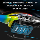 Mini RC Helicopter 2.4G Remote Control Aircraft 3.5CH with Led Light Auto Return Altitude Hold RC Plane Toys for Boys