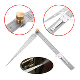 2 PCS 0-15mm Hole Measuring Tapers Ruler Gaps Measuring Ruler Set Depth Inspecting Ruler Utility Measuring Tool