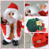 Electric Santa Claus Battery Operated Dancing Music Santa Claus Doll Christmas Ornaments for Home ALS88