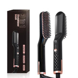 PTC Heating Hair Straightener Brush Comb Personal Care Smooth Men's Styling Shape Anti Static Fluffy Straight Beard Comb
