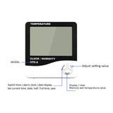 Digital Display Clock/Humidity Weather Station with Outdoor Sensor Thermometer Hygrometer Humidity Temperature 102*93*22mm