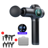 New Massage Gun Massager LCD Screen 99Gears 8Heads Electric Fascia Gun for Neck Foot Body Massager