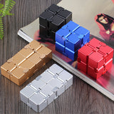 Str Relief Toy Premium Metal Infinity Cube Portable Decompres Relax Toys for Children Adults