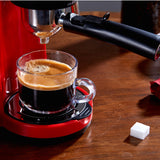 Home Office Small Coffee Machine Semi-Automatic Hand-Cranked Espresso Milk Frother Self-Cooking Mini All-In-One Coffee Machine