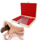 Portable 261.6-523.2HZ Tuning Fork Hammer Tool Set Diagnostic Tool for Sound Healing Therapy Body Relaxation Health Care Tool