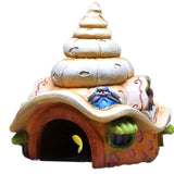 Aquarium Resin House Decoration for Fish Tank Caves Aquatic Pets Hideout for Betta Fish Mushroom/Pineapple/Conch/Anchors