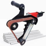 M14/M10 Iron Angle Grinder Sanding Belt Adapter Accessories of Sanding Machine Grinding Polishing Machine with 5pcs Sanding Belt