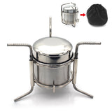 Outdoor Camping Picnic Stove Alcohol Stove Camping Furnace Stainless Steel Liquid Alcohol Stove Portable Liquid Burner 2023