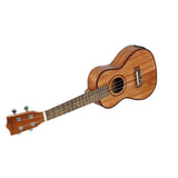 24" Ukulele Ukelele Uke Kit Sapele Wood with LCD EQ Including Carrying Bag Capo Strings Strap Finger Maraca Cleaning Cloth