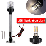 12 Inch Fold Down LED Navigation Light For Yacht Boat Stern Anchor Light 12-24V 25 cm Marine Boat Sailing Signal Light