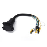 1pc 7 Pin Trailer Plug Durable Prime Adapter Wiring Connector Socket for Vehicle A30  12V American Trailer Connector