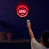 True Gamers Don't Die Video Games Decorative Round LED Neon Sign Muti-Color Wall Lamp Lighting Board Modern Game Players Gift