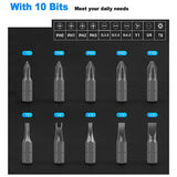 11-in-1 Multi-Bit Screwdriver MIni Screwdriver Set Magnetizer Telescopic Screwdriver with Magnetic Ratchet Hex Socket