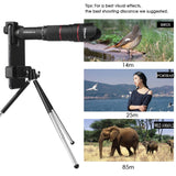 2022.4K HD 50X Optical Zoom Phone Camera Lens Telephoto Lens Monocular Mobile Phone Lens Telescope for All Smartphones Lenses
