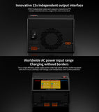 HOTA S6 AC400W DC650W 15A Dual Channel Smart Ultra Small Size Charger with ADP for Lipo LiHV LiFe LiIon NiZn NiCd NiMH Batteries