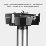 35mm Diameter 3-Blade 4T Drilling Bit Holes 45# Steel Handle Hand /Lithium/Table Drill Accessory