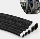 AN8 Braided Gas/Oil/Fuel Hose Line with Swivel Hose End Fitting Kits Nylon Stainless Steel Braided Brake Gas/Oil/Fuel Line Hose