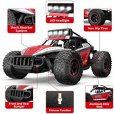 DEERC DE43 Remote Control Car 1:14 RC Cars 25KM/H High Speed  2.4G 2WD RC Monster Truck Crawler Alloy Shell Toys Boys Kids Gift