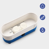 2 Pcs Ultrasonic Jewelry Cleaner Denture Eye Glasses Coins Silver Cleaning Machine Jewelry Parts Glasses, Blue+Red