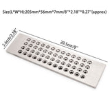 52 Hole 0.26-4.10Mm Tungsten Carbide Wire Drawplate for Jewelry Making Round New