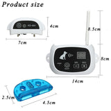 500m Wireless Electric Dog Fence Shock Waterproof Rechargeable training collars 1-100 levels dog supplies