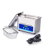 800ml Stainless Steel Ultrasonic Cleaner Bath Digital Ultrasound Wave Cleaning Tank for Coins Nail Tool Part