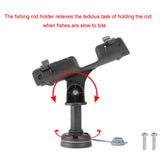 Fishing Rod Pole Holder Rack 360 Adjustable Removable Kayak Boat Support Boat Fishing Tackle Accessories Pole Bracket