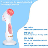 Electric Face Cleaner Facial Cleansing Brush For Exfoliating &amp; Deep Cleaning Spin Brush With 3 Brush Heads Spa Facial Massager