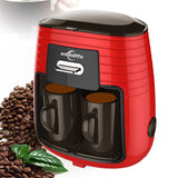 EU And UK Plug Household Double Cup Dripping American Coffee Machine Spot Steam Tea Drinking Machine Tea Maker