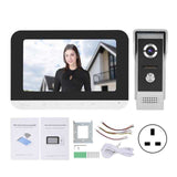 7in 100‑240V  Video Peephole Video Doorbell TFT LCD Intercom Doorphone Wired Wifi Remote Unlocking Monitor Night Vision