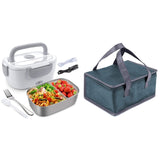 Electric Lunch Box for Car,Home,Office-Portable Food Warmer Heater Lunch Box with Stainless Steel Container US Plug