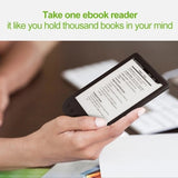 BK-6025 6 Inch E-Book Reader 800x600 Resolution E-Ink Sn Glare-Free with USB Cable PU Cover Built-In Light 4GB Memory Storag
