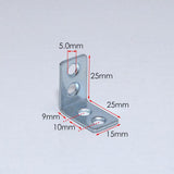 12pcs L-Shaped Corner Brackets Metal Corner Braces Drawer Shelf Wall Bracket Fixing Right Angle Corners Brace Furniture Hardware