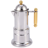 HAEGER-200Ml 4 Cups Stainless Steel Coffee Pot Moka Coffee Maker Teapot Filter Automatic Coffee Machine Espresso Machine
