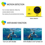 Ultra HD 4K Action Camera wifi Camcorders 16MP 170 go cam 4 K deportiva 2 inch f60 Waterproof Sport Camera pro 1080P 60fps cam